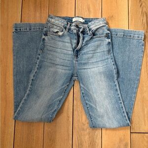 Modern Light Blue Flare Jeans for Women